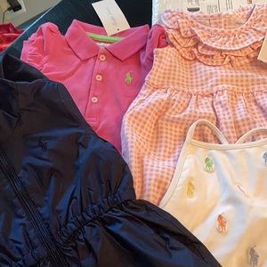 6 months and 3 months baby girl polo clothes
